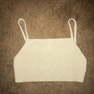 NEW Super Cropped Cream Tank